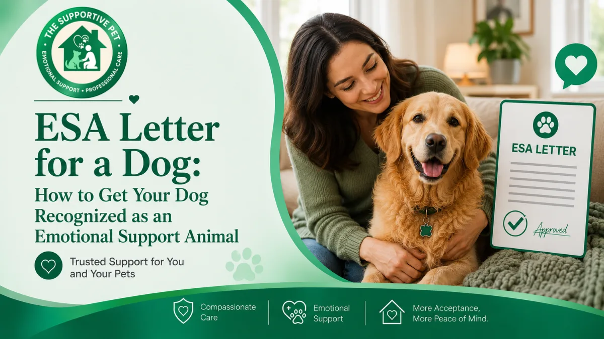 ESA Letter for a Dog: How to Get Your Dog Recognized as an Emotional Support Animal